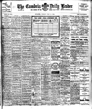 cover page of Cambria Daily Leader published on May 13, 1904